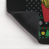 Kerst friet lelijke trui muismat (Hoek)