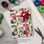 Kerst Funny Dog 4 Foto's YAPPY PAWLIDAYS Cadeaupapier