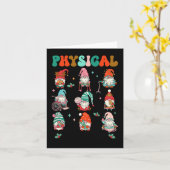 Kerst Fysieke Therapie Kerst Gnome Physica Kaart (Gele Bloem)