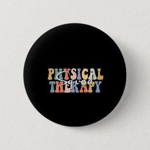 Kerst Fysieke Therapie Pt Team Kindertherapie Ronde Button 5,7 Cm