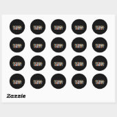 Kerst Fysieke Therapie Pt-team Pediatrische Therap Ronde Sticker (Vel)
