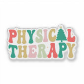 Kerst Fysieke Therapie Sticker (Voorkant)