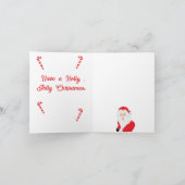 Kerst G Card: Prettig Kerstfeest Feestdagen Kaart (Binnen)