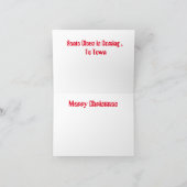 Kerst G Kaart: Doe maar niet zo bokkig Feestdagen Kaart (Binnen)