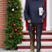 Kerst Galaxy Glitter Dazzling Leggings
