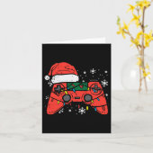 Kerst Gamer Controller Xmas Boys Kinder Jeugd Me Kaart (Gele Bloem)