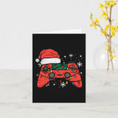 Kerst Gamer Controller Xmas Boys Kinder Jeugd Me Kaart (Gele Bloem)