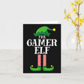 Kerst Gamer Elf Bijpassende Familie Groep Kerstmis Kaart (Gele Bloem)