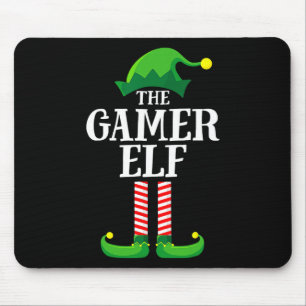 Kerst Gamer Elf Bijpassende Familie Groep Kerstmis Muismat