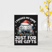 Kerst Gamer Gamen Xmas Videogames Jongens Chris Kaart (Gele Bloem)