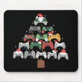 Kerst Gaming Tree Gamers Gamer Xmas Gifts Muismat (Voorkant)