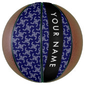 Kerst Garland, Blauw, Jouw naam, Personaliseer Basketbal (Verticaal)