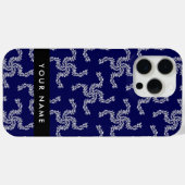 Kerst Garland, Blauw, Jouw naam, Personaliseer Case-Mate iPhone Case (Achterkant (horizontaal))