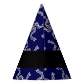 Kerst Garland, Blauw, Jouw naam, Personaliseer Feesthoedjes (Achterkant)