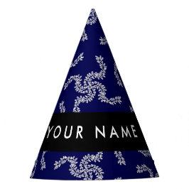 Kerst Garland, Blauw, Jouw naam, Personaliseer Feesthoedjes