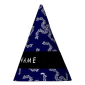 Kerst Garland, Blauw, Jouw naam, Personaliseer Feesthoedjes (Rechts)