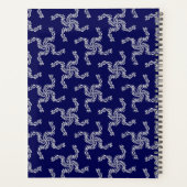 Kerst Garland, Blauw, Jouw naam, Personaliseer Planner (Achterkant)