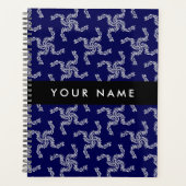 Kerst Garland, Blauw, Jouw naam, Personaliseer Planner (Voorkant)