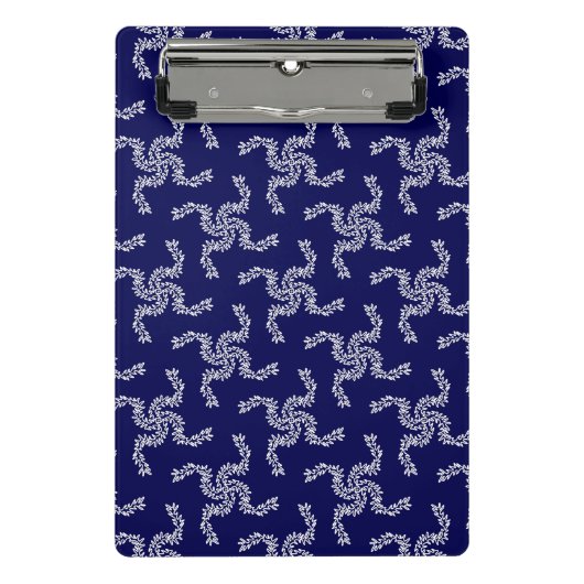 Kerst Garland Blauw, Kerstdecoratie, Kerstmis Mini Klembord (Voorkant)