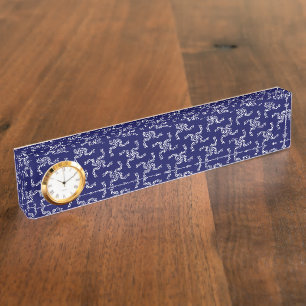 Kerst Garland Blauw, Kerstdecoratie, Kerstmis Naambordje