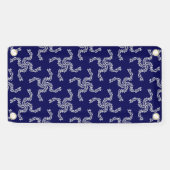 Kerst Garland Blauw, Kerstdecoratie, Kerstmis Spandoek (Horizontaal)