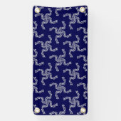 Kerst Garland Blauw, Kerstdecoratie, Kerstmis Spandoek (Verticaal)