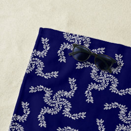 Kerst Garland Blauw, Kerstdecoratie, Kerstmis Strandlaken