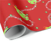 Kerst Garland en Ornament_rood Cadeaupapier (Rol Hoek)