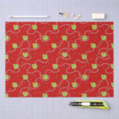 Kerst Garland en Ornament_rood Tissuepapier (Craft)