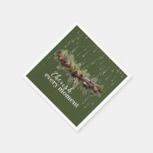 Kerst Garland en Shooting Stars Koesteren de Servet (Hoek)