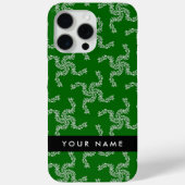 Kerst Garland, Groen, Jouw naam, Personaliseren Case-Mate iPhone Case (Achterkant)