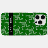 Kerst Garland, Groen, Jouw naam, Personaliseren Case-Mate iPhone Case (Achterkant (horizontaal))