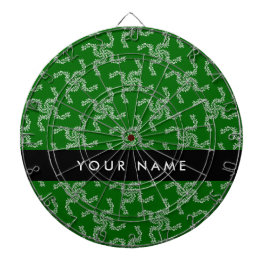 Kerst Garland, Groen, Jouw naam, Personaliseren Dartbord