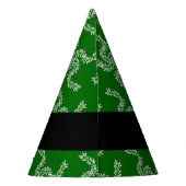 Kerst Garland, Groen, Jouw naam, Personaliseren Feesthoedjes (Achterkant)