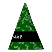Kerst Garland, Groen, Jouw naam, Personaliseren Feesthoedjes (Rechts)