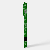 Kerst Garland, Groen, Jouw naam, Personaliseren iPhone Hoesje (Linkerkant)