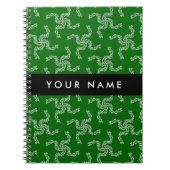 Kerst Garland, Groen, Jouw naam, Personaliseren Notitieboek (Voorkant)