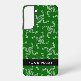 Kerst Garland, Groen, Jouw naam, Personaliseren Samsung Galaxy Hoesje