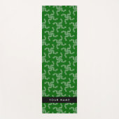 Kerst Garland, Groen, Jouw naam, Personaliseren Yogamat (Voorkant)