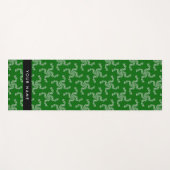 Kerst Garland, Groen, Jouw naam, Personaliseren Yogamat (Voorkant (horizontaal))