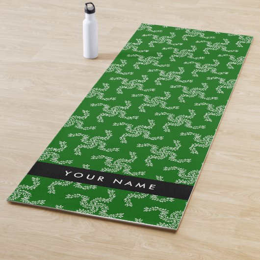 Kerst Garland, Groen, Jouw naam, Personaliseren Yogamat (In situ)