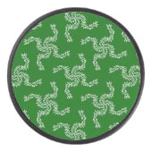 Kerst Garland Groen, Kerstdecoratie Hockey Puck (Voorkant)