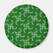 Kerst Garland Groen, Kerstdecoratie Magneet (Voorkant)