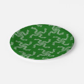 Kerst Garland Groen, Kerstdecoratie Papieren Bordje (Gekanteld)