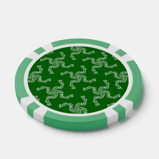 Kerst Garland Groen, Kerstdecoratie Poker Chips (Enkel)