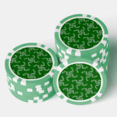 Kerst Garland Groen, Kerstdecoratie Poker Chips (Opstapeling)