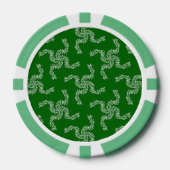 Kerst Garland Groen, Kerstdecoratie Poker Chips (Voorkant)