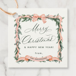 KERST GARLAND Kerst Lijst Gift Label