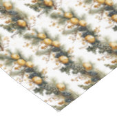 Kerst Garland Pine Cones Pine Branches Goud Tafelkleed (Gekanteld)