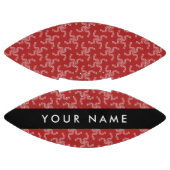 Kerst Garland, Rood, Jouw naam, Personaliseren American Football (Panelen)